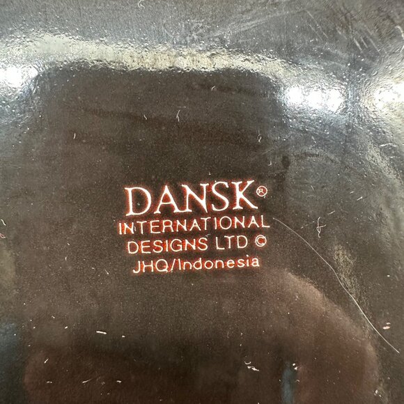 Vintage Fondue Pot Saucepan Dansk Kobenstyle Red Enamel Teak Wood No Lid - Picture 8 of 12